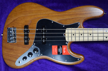 Fender AM Pro LTD Jazz 2018 Roasted ASH *8.2 LBS! *Cosmetic Flaws = SAVE ! *Only 180 Made, RARE! 4 String Bass At Bass Central