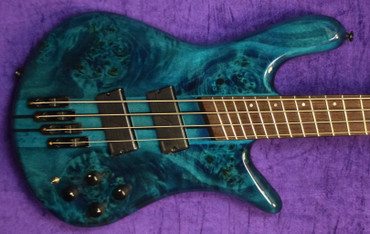 Spector NS Dimension 4, Black and Blue Gloss w/ Wenge.