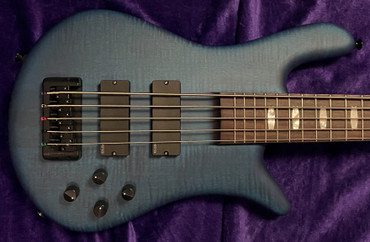 Spector Euro 5LX, Black and Blue Matte / Rosewood