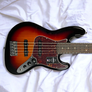 Fender AM Pro II Jazz (5), 3-Tone Sunburst / Rosewood  *IN STOCK*