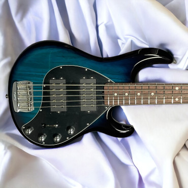 Ernie Ball Music Man StingRay 5 HH Special, Pacific Blue Burst/ Rosewood *In Stock*