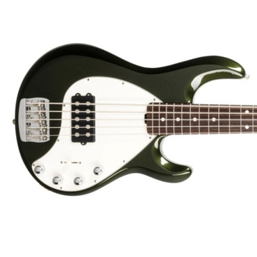 Ernie Ball Music Man StingRay 5 H Special, Fallout Green / Rosewood 5 String Bass At Bass Central