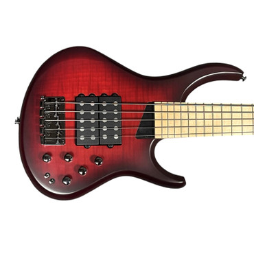MTD Kingston Super 5 (V2), Dr. Brown's Burst w/ Maple 5 String Bass At Bass Central