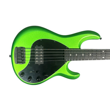 Ernie Ball Music Man StingRay 5 H Special, Kiwi Green / Ebony 5 String Bass At Bass Central