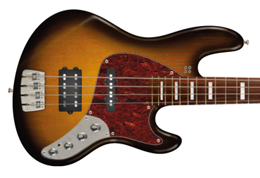 Sandberg TM-4 SuperLight, 3-Tone Sunburst / Pau Ferro 4 String Bass At Bass Central