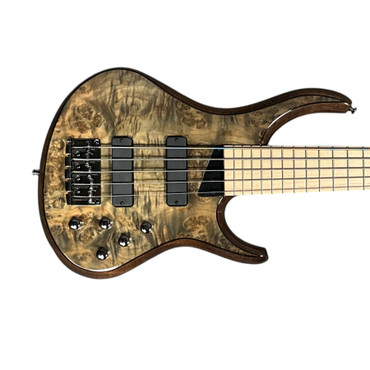 MTD Kingston KZX 5 (V2) *RARE* Mocha / Maple, USA Bartolini 5 String Bass At Bass Central