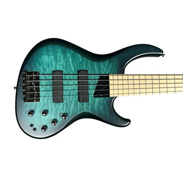 MTD Kingston Norm Stockton Sign. (5), Blueburst / Maple  5 String Bass At Bass Central