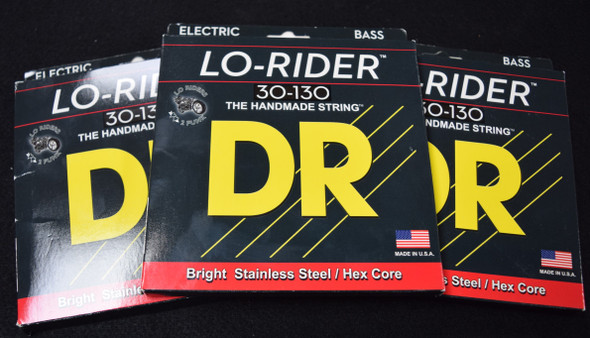 DR Lo-Rider (6 String) Bass Strings, 30-130 *3Pack Special, FREE Shipping!