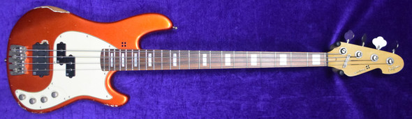 Sandberg California VM4, Hardcore Aged Orange Metallic 4 String Bass At Bass Central