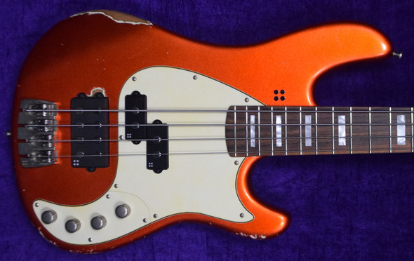 Sandberg California VM4, Hardcore Aged Orange Metallic 4 String Bass At Bass Central