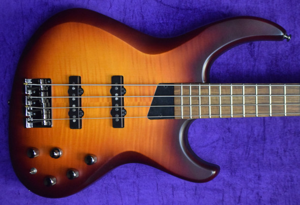 MTD Kingston Saratoga 4 Deluxe (V2), Deep Cherry Burst 4 String Bass At Bass Central