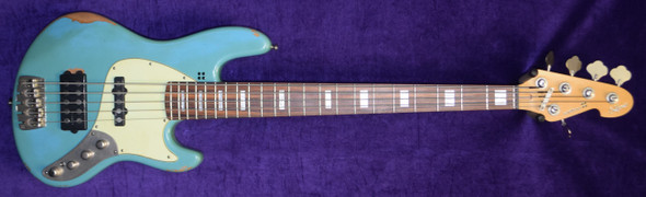 Sandberg California TM-5, Hardcore Aged Roquefort Blue 5 String Bass At Bass Central