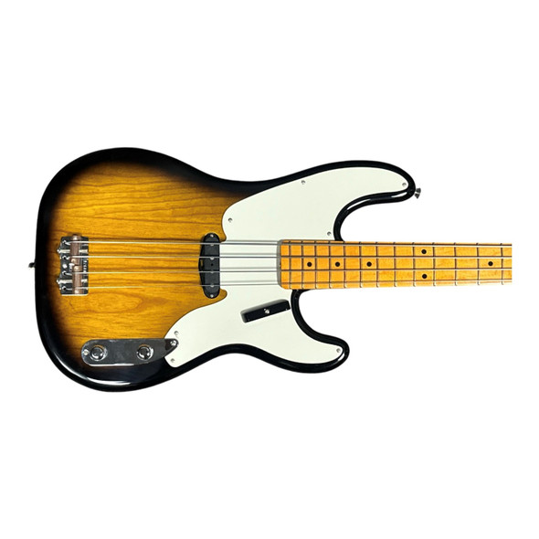 Fender AM. Vintage II '54 Precision Bass, 2TSB / Maple 4 String Bass At Bass Central