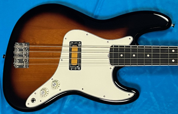 Fender "Gold Foil" Jazz, 2-Tone Sunburst / Ebony 4 String Bass At Bass Central