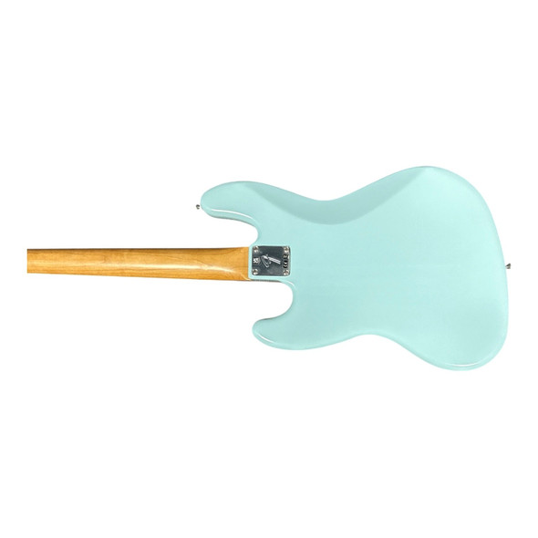 Fender "Gold Foil" Jazz, Sonic Blue w/ Ebony 4 String Bass At Bass Central