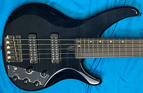 Yamaha TRBX 605FM 5-String Bass, Trans Black  5 String Bass At Bass Central