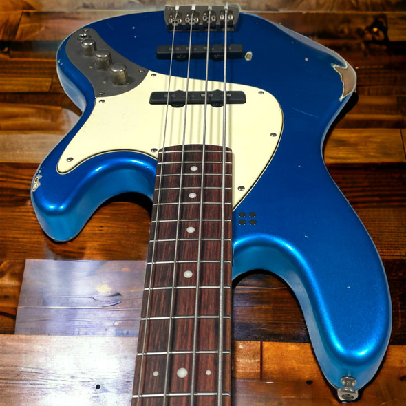 Sandberg California TT-4, Hardcore Aged Lake Placid Blue 4 String Bass At Bass Central