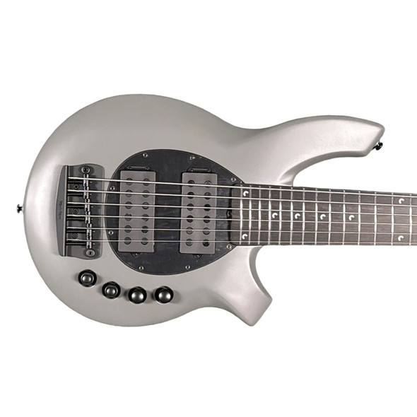 Ernie Ball Music Man Bongo 6 HH, Titan Grey 6 String Bass At Bass Central