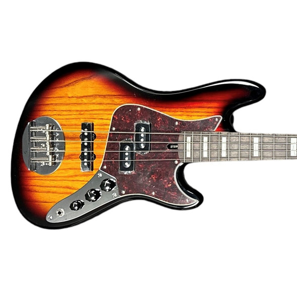 Lakland Skyline Hutch Hutchinson Sign. SHORT SCALE, 3-Tone SB 4 String Bass At Bass Central
