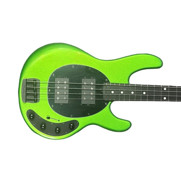 Ernie Ball Music Man StingRay 4 HH Special, Kiwi Green / Ebony 8.2 LBS  *IN STOCK*
