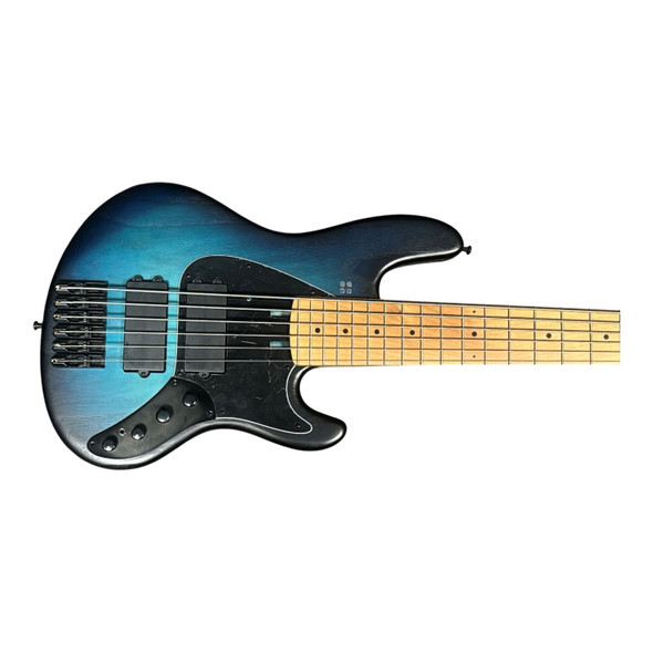 Sandberg Cal. TM2-6 SuperLight, Blueburst Matte with Roasted Maple  6 String Bass At Bass Central