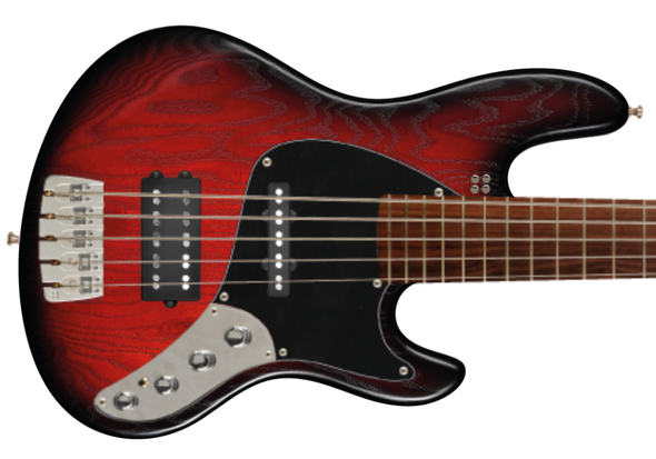 Sandberg California TM5  Redburst Superlight 5 String Bass At Bass Central