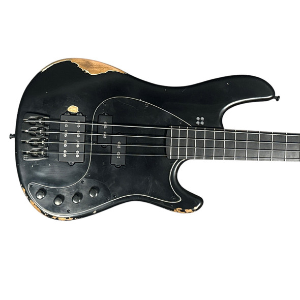 Sandberg Oliver Riedel Black Hard Core Aged 4 String Bass Guitar At Bass Central