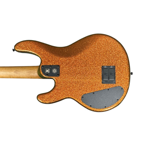 Ernie Ball Musicman Dark Ray Gold Bar Bass Guitar At Bass Central