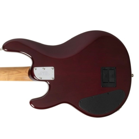 Ernie Ball Music Man StingRay 4 HH Special, Translucent Oxblood  4 String Bass At Bass Central