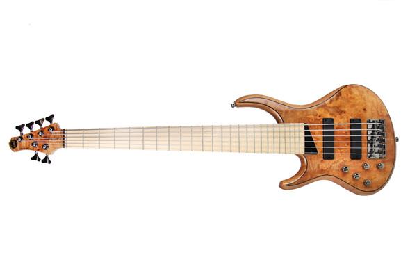 MTD Kingston Z-6 (V2) LEFTY Natural Maple 6 String Bass At Bass Central
