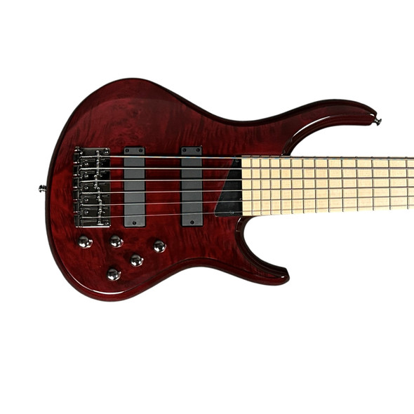 MTD Kingston Z-6 (V2) Trans Cherry Maple 6 String Bass At Bass Central