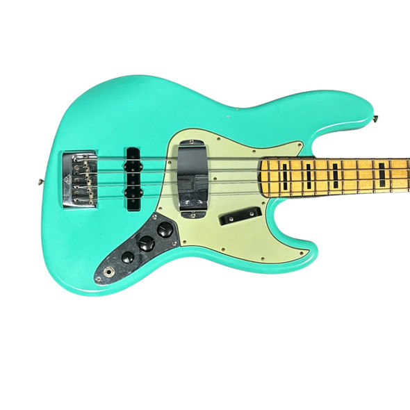 Fender Custom Shop 1964 Journeyman Jazz Bass Faded Seafoam Green  4 String Bass At Bass Central