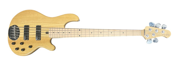 Lakland, 55-01, 5501, Natural, Bass Guitar, 5-string, active pickups, bartolini