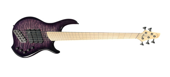 Dingwall, Combustion, 5 string, fanned frets, sheldon dingwall, ultra violet maple, emg