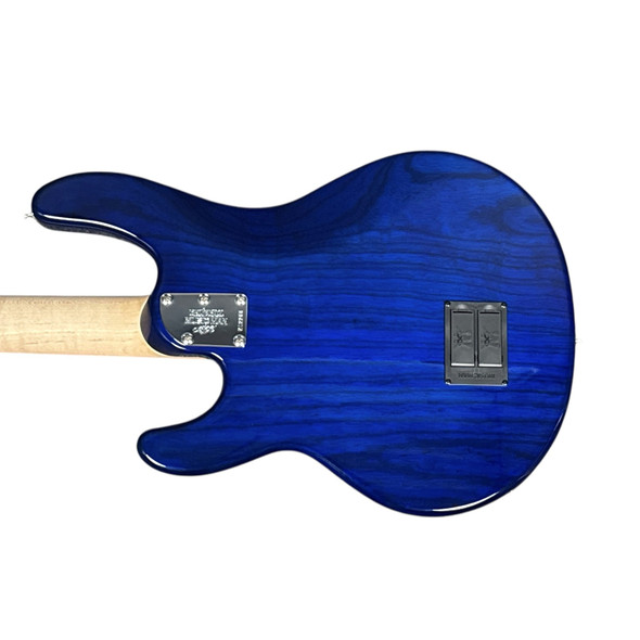 Ernie Ball Music Man 2025 BFR LTD Edition StingRay 4 H, Paua Blue/Maple  4 String Bass At Bass Central