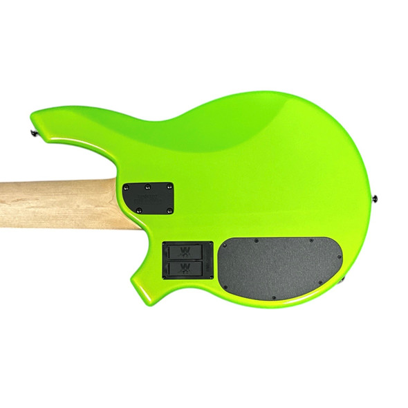 Ernie Ball Music Man Bongo 6 HH, Mantis Green / Maple 6 String Bass At Bass Central