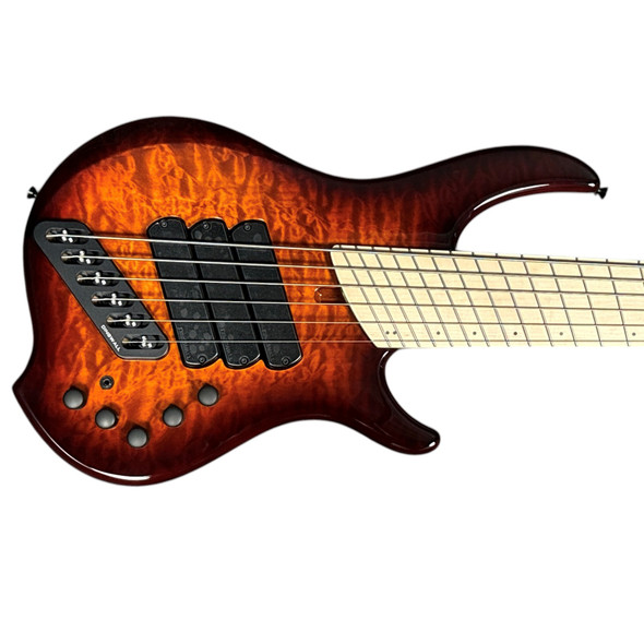 Dingwall Combustion 6, (3) Pickup, Vintage Burst w/ Pau Ferro B-STOCK 6 String Bass At Bass Central