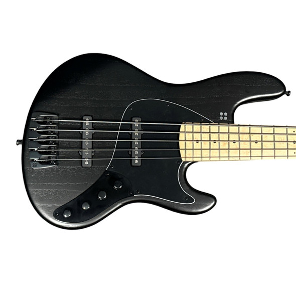 Sandberg TT-5 SuperLight, Matte Black / Maple Neck, BEM FB 5 String Bass At Bass Central