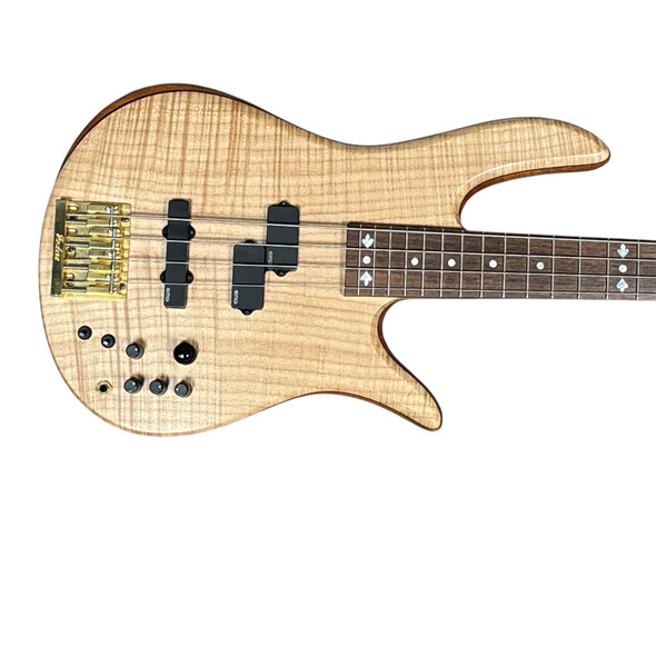 Fodera Victor Wooten Classic Monarch 4 ,Flame, 4 String Bass At Bass Central