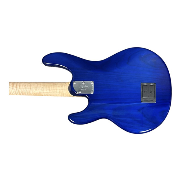 Ernie Ball Music Man 2025 BFR LTD Edition StingRay 4 H, Paua Blue/Maple  4 String Bass At Bass Central
