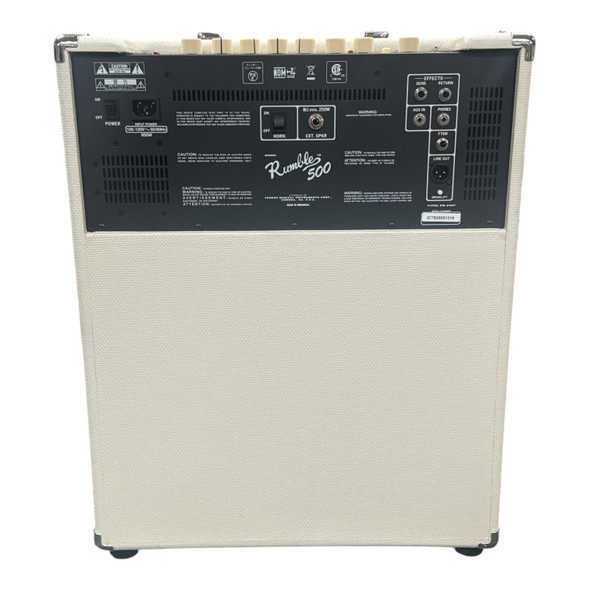 Fender Rumble 500 Combo Amp RARE COLOR WHITE Bass Amp At Bass Central