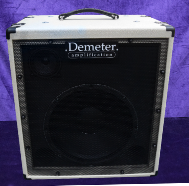 Demeter VTB-MJ-800D Flip-Top Combo, 1x12" + 4" Tweeter / Cream Tolex  Bass Amp At Bass Central