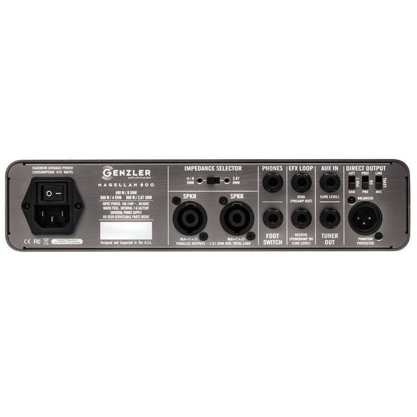 Genzler Amplification Magellan 800 Bass Head At Bass Central