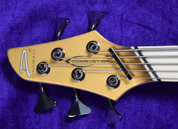 Dingwall NG3 Gold Metallic Left Handed 5 String bass At Bass Central