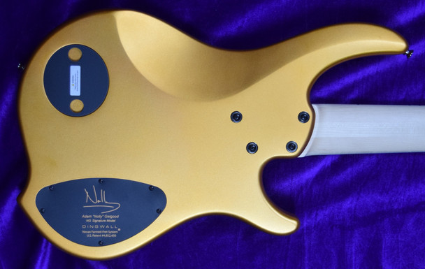 Dingwall NG3 Gold Metallic Left Handed 5 String bass At Bass Central