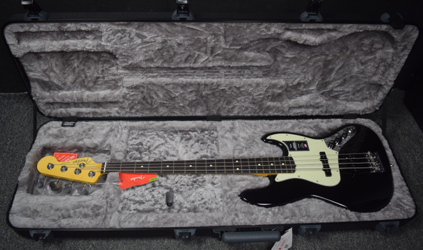 Fender American Pro II Jazz Bass (4 String), Black with Rosewood 4 String bass At Bass Central