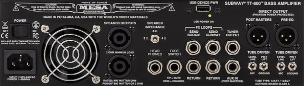 Mesa Boogie Subway TT-800 Dual Channel Bass Amp At Bass Central