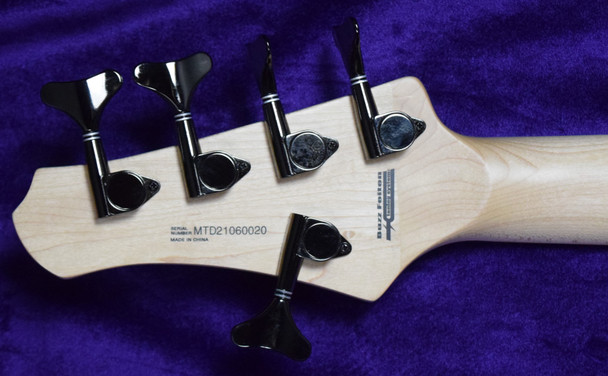 MTD Kingston Z-5 (V2), Transparent Cherry 5 String Bass At Bass Central