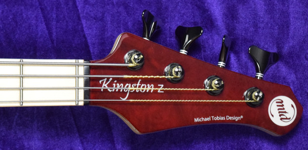 MTD Kingston Z-4, Trans Cherry  4 String Bass At Bass Central