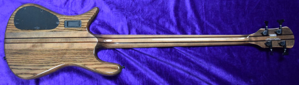 Spector NS Dimension, Super Faded Black Gloss Over Poplar Burl 4 String Bass At Bass Central